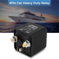 2 Pcs 12V 100Amp 4-Pin Heavy Duty ON/OFF Switch Split Charge Relay for Auto Boat Van Black Spare Parts. 