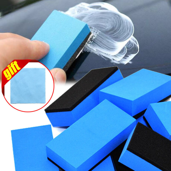 Car Ceramic Coating Sponge Waxing Pad Sponges with Cloth Car Paint ...