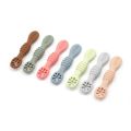 【NEW】 Food Grade Silicone Baby Spoon Fork Set Sticky Spoon Children Cutlery Training Spoon Feeding Tableware Soft Kitchen Accessories. 
