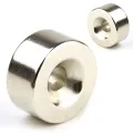 20mm x 10mm Rare Earth Neodymium N35 Strong Round Disc Ring Magnet Hole 6mm. 