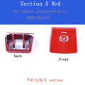 Kqueebee Parking Brake P Button Switch Cover for 5/6/7 Series F10 GT F07 X3 F25 X4 F26 X5 X6 2010-2014 Red. 