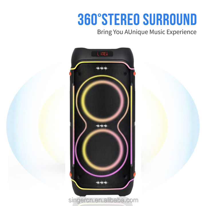 NDR-1808%20Partybox%208-Inch%20100W%20High%20Power%20Portable%20Party%20Bluetooth%20Speaker%20Dual%20Wireless%20Microphone%20Built-in%20Battery%20Portable%20MP3%20MP5%20Player%20with%20Sound-Activated%20LED%20Subwoofer%20Blue%20Tooth%20Music%20Outdoor%20Activities%20Speakers%20-%20Image%204
