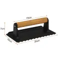 Cast Iron Rectangular Burger Press. 