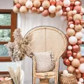 Latex Balloons, Boho Retro Pink Theme, 62 Pieces. 