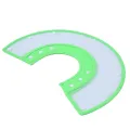 Dog Anti Bite Collar Lick Proof Wound-Recovery Soft Translucent Ruff Funnel Cover For Small Dog And Cat - M. 