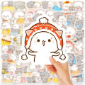 240 pcs Peach and Goma Stickers Lovely Cute Cat Couple Stickers for Laptop Scrapbook Journal Kids Girls Boys Stickers. 