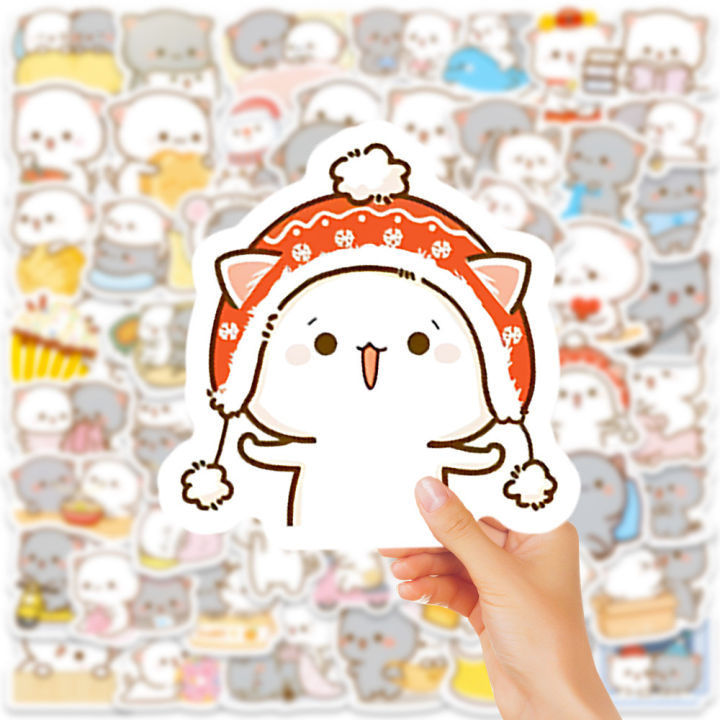 240%20pcs%20Peach%20and%20Goma%20Stickers%20Lovely%20Cute%20Cat%20Couple%20Stickers%20for%20Laptop%20Scrapbook%20Journal%20Kids%20Girls%20Boys%20Stickers%20-%20Image%208