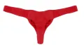 JQK Men Red Branded Thong penis pouch sexy G string underwear. 