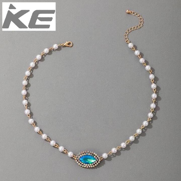 Colorful Beaded Necklace for Women Charm Pearl Shell Crystal Handmade Clavicle Chain Party Jewelry Accessories