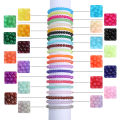 1 Box 6/8mm 24 Colors/Lot Imitation Jade Glass Round Bead for Bracelet Necklace DIY Jewelry Making. 