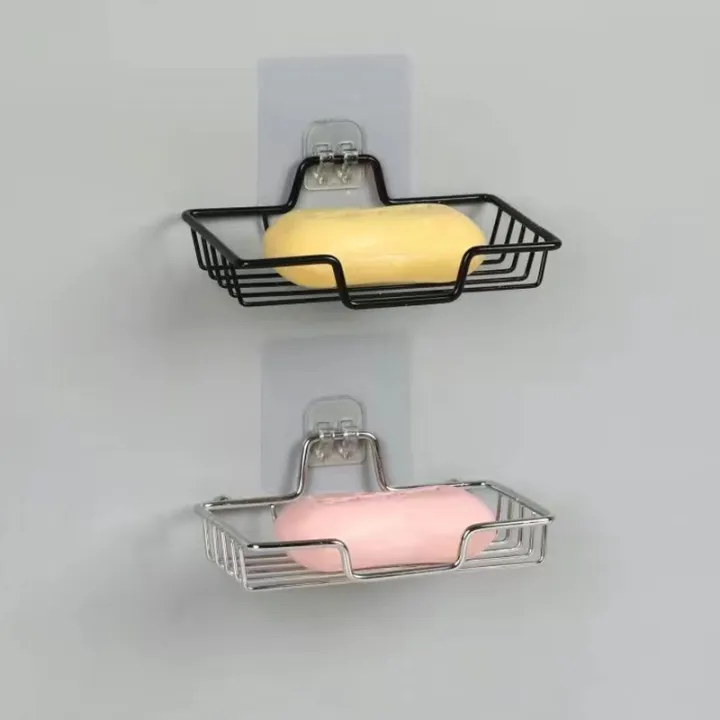 High%20Quality%20Soap%20Rack%20Wall%20Mounted%20Soap%20Holder%20Stainless%20Steel%20Soap%20Sponge%20Dish%20Bathroom%20Accessories%20Soap%20Dishes%20Self%20Adhesive%20-%20Image%202