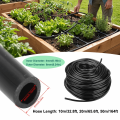 Durable 1/4 Inch Water Irrigation Hose PVC Flexible Irrigation Hose Efficient Black Yard Water Hose Drip Irrigation, Greenhouse, and Hydroponics. 