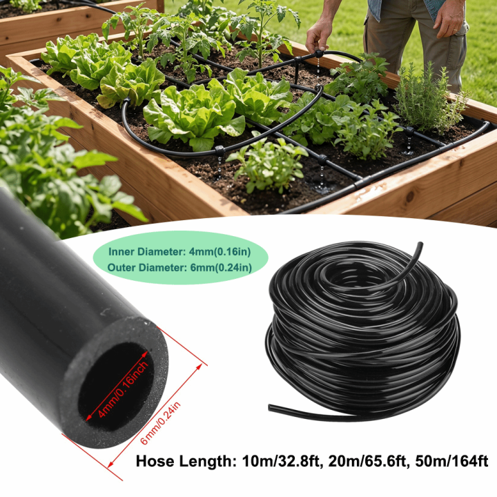 Durable%201/4%20Inch%20Water%20Irrigation%20Hose%20PVC%20Flexible%20Irrigation%20Hose%20Efficient%20Black%20Yard%20Water%20Hose%20Drip%20Irrigation,%20Greenhouse,%20and%20Hydroponics%20-%20Image%202