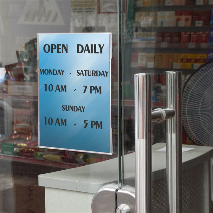 10PCS%20Sign%20Holders%20with%20Double%20Sided%20Adhesive%20Tape%208.5X11Inch%20Clear%20Acrylic%20for%20Wall%20Sign%20Memo%20Document%20Menus%20Display%20-%20Image%204