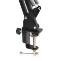 Mic Arm Stand Black Professional Microphone Suspension Arm Stand Ergonomic for Studio Recording. 