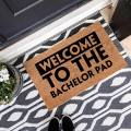 Welcome To The Bachelor Pad Printed Doormat. Personalised Welcome Rug. Coco Doormat. Coir Brush Mat. Welcome Rug. Welcome Carpet.. 