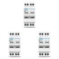 3X 2P 63A Dual Power Manual Transfer Isolating Switch Interlock Circuit Breaker Din Rail Isolating Switch. 