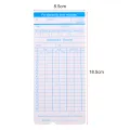 90pcs/ Pack Time Cards Timecards Monthly 2-sided 18 * 8.4cm for Employee Attendance Time Clock Recorder. 