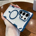 HOCE Armor Magnetic Phone Cases For Samsung Galaxy S24 Ultra S24 Plus MagSafe Case Soft Shockproof Bumper Clear Hard Back Cover. 