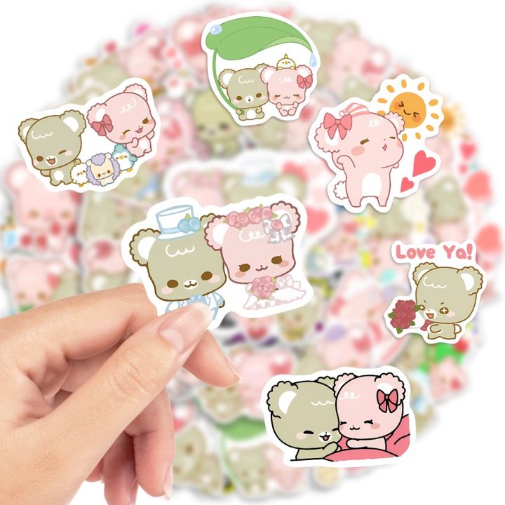 20/40/60pcs%20Sugar%20Cubs%20Stickers%20Cute%20Bears%20Lovely%20Couple%20Stickers%20for%20Laptop%20Scrapbook%20Journal%20Kids%20Girls%20Boys%20Stickers%20-%20Image%202