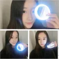 USB Charge Selfie Flash LED Camera Phone Photography Ring Light for Phones Tablets QJY99   Crystal Digital Rechargeable Selfie Ring Light Night LED Selfie Flash Light for Smartphones. 