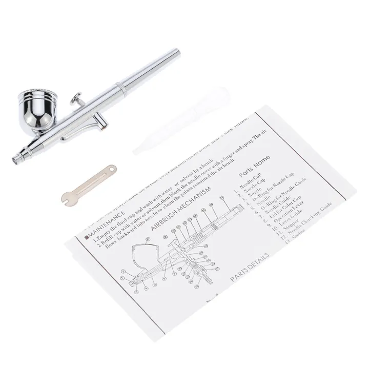 KOGEEK%20New%20110-240V%20Professional%20Gravity%20Feed%20Dual%20Action%20Airbrush%20Air%20Compressor%20Kit%20for%20Art%20Painting%20Makeup%20Manicure%20Craft%20Cake%20Spray%20Model%20Air%20Brush%20Nail%20Tool%20Set%20White%20-%20Image%205