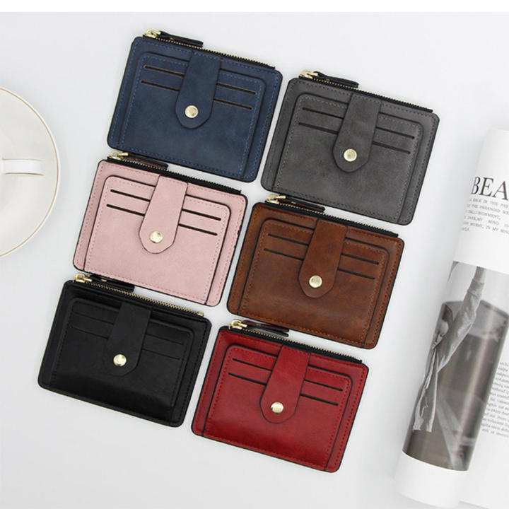 Women's Purse With Card Slots Luxury Brand Card Holder Luxury ID Card Wallet Small Card Holder Wallet Slim Leather Card Holder