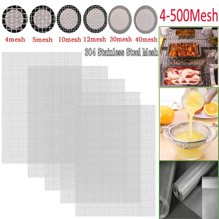 4-500mesh 304 Stainless Steel Mesh Filter Net Metal Front Repair Fix ...