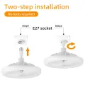 Ceiling Fan With Lighting Source With Remote Lamp E27 Control For Bedroom Living Home Luster Silent Ac85-265v Fan Light Ceiling. 