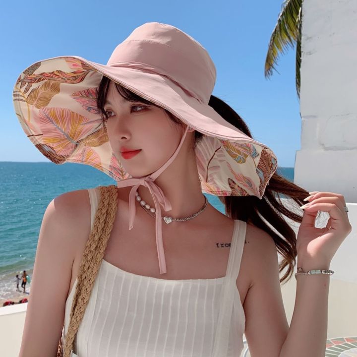 2023New%20Big%20Brim%20High-End%20Fashion%20Sun%20Hat%20Women's%20Summer%20Sun-Proof%20Face%20Cover%20Popular%20Uv%20Protection%20Sun%20Hat%20-%20Image%209