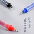 【Flash sale】 12Pcs/set Gel Ink Pen Straight Rollerball Gel Pen Large Capacity Stationery Quick Drying Ballpoint Pen Black/Red/blue Ink 0.5mm Quick Drying Roller Ball Pens Student. 