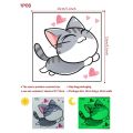 Cute Cat Luminous Wall Sticker For Living Room Girls Bedroom Modern Home Decoration Wall Glow in the Dark Light Switch Stickers. 