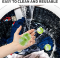 【Folio & Light】6/1pcs Reusable Washing Machine Filter Floating Lint Hair Remover Catcher Laundry Balls Dirty Collection Fluff Cleaning Ball. 