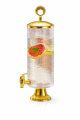 Berry Wonderful Time Juice Bucket 3.3L – Premium Glass Drink Dispenser with Gold Finish. 