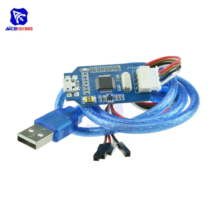 【TianYu Mall】ARM Emulator Debugger Downloader Replace V8 SWD M74 for Arduino J-Link with Micro USB Cable Pin Jumper Wire