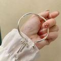Fashion Hollow Butterfly Bangle Bracelet Silver Color Double Layer Tassel Chain Bracelet For Women Girls. 