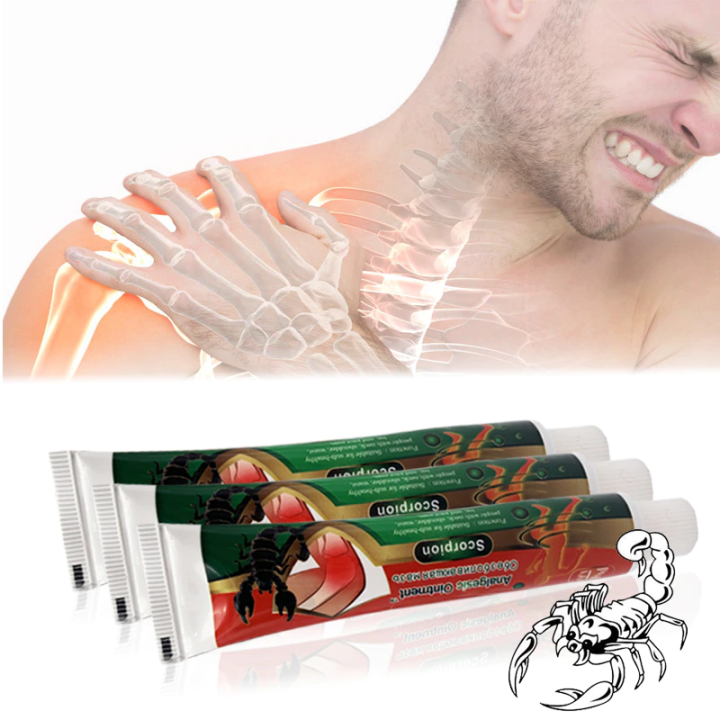 Scorpion Pain Relief Ointment for Relieve Joint Sprains Cont