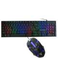 Jedel Gaming Wired colourful backlit RGB keyboard and mouse Beautiful lighting effect. 