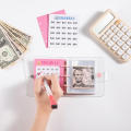 Pvc Savings Binder Binder Mini Budget Binder Waterproof Cash Envelope Wallet for Money Savings Challenge Personal Finance Home. 