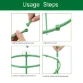 3 Set Durable Green Plant Support Pile Half Round Removable Climbing Vines Stake Easy to Use Flower Ring Support Rack. 