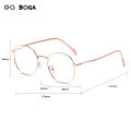 OQ BOGA 4 Colors Unisex Proof Blue Light Radiation Computer Glasses Men Women Photochromic Anti UV Round Frame Sunglasses. 