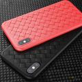 Back Cover for Samsung Galaxy A20  Pouch Case Grid Weaving. 
