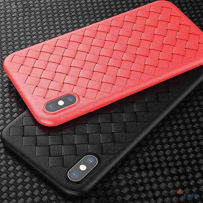 Back Cover for Samsung Galaxy A20  Pouch Case Grid Weaving