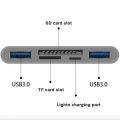OTG USB Camera Multimemory Adapter For Lightning To Micro SD TF Card Reader Kit For Iphone Ipad For Apple Macbook Laptop Xiaomi. 