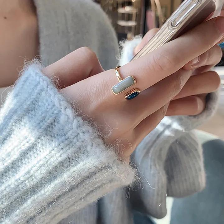 %E3%80%90big-discount%E3%80%91%20Vintage%20Stone%20Adjustable%20Silver%20Ring%20for%20Women,%20Wedding%20Jewelry,%20Alloy%20Resin%20Material%20by%20Runrui%20-%20Image%203