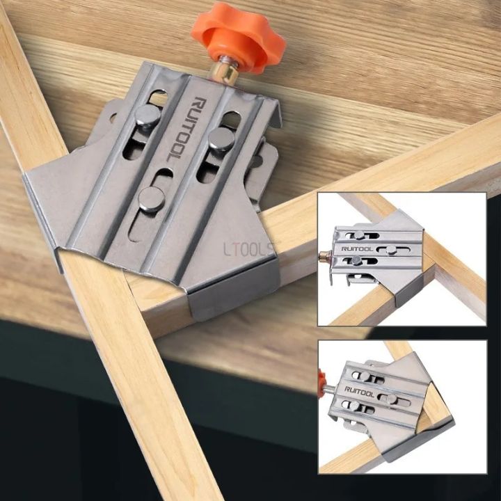 wood working tools New Right Angle Steel Clamp Carpenter Quick Positioning Clamp for Wood Panel Splicing Mini 90 Degree Right Angle Fixing ClipsTool Sets