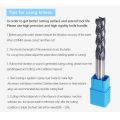 JANE New Endmill Cutting Alloy Carbide|Tools Milling Cutter High quality Tungsten Steel 50mm Length 1/1.5/2/2.5/3/4/5/6mm 4 Flute Mill. 