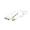 【The Timber Loft】Hub USB 2.0 Interface External 7.1CH Sound Cards 3-Port USB 2.0 Headphone Mic 7.1CH Sound Adapter Multi Ports Splitter. 