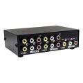 4 Port AV Switch RCA Switcher 4 in 1 Out Composite Video L/R Audio Selector Box for DVD STB Game Consoles. 