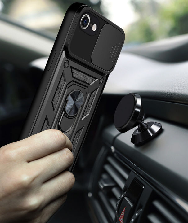 Lereach%20For%20iPhone%207%20/%208%20/%20SE%20Armor%20Phone%20Case%20Camera%20Armor%20Protection%20TPU+PC%20Hard%20Ring%20Car%20Ring%20Bracket%20Shockproof%20Back%20Cover%20-%20Image%204